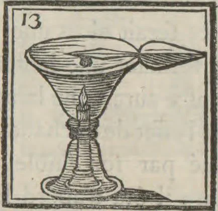 An illustration from Supplément a La magie blanche dévoilée : contenant l'explication de plusieurs tours nouveaux joués depuis peu à Londres, avec des éclaircissemens sur les artifices des joueurs de profession : les cadrans sympathiques, le mouvement perpétuel, les chevaux savans, les poupées parlantes, les automates dansants, les ventriloques, les sabots élastiques, &c., &c, 1785, leaf 96