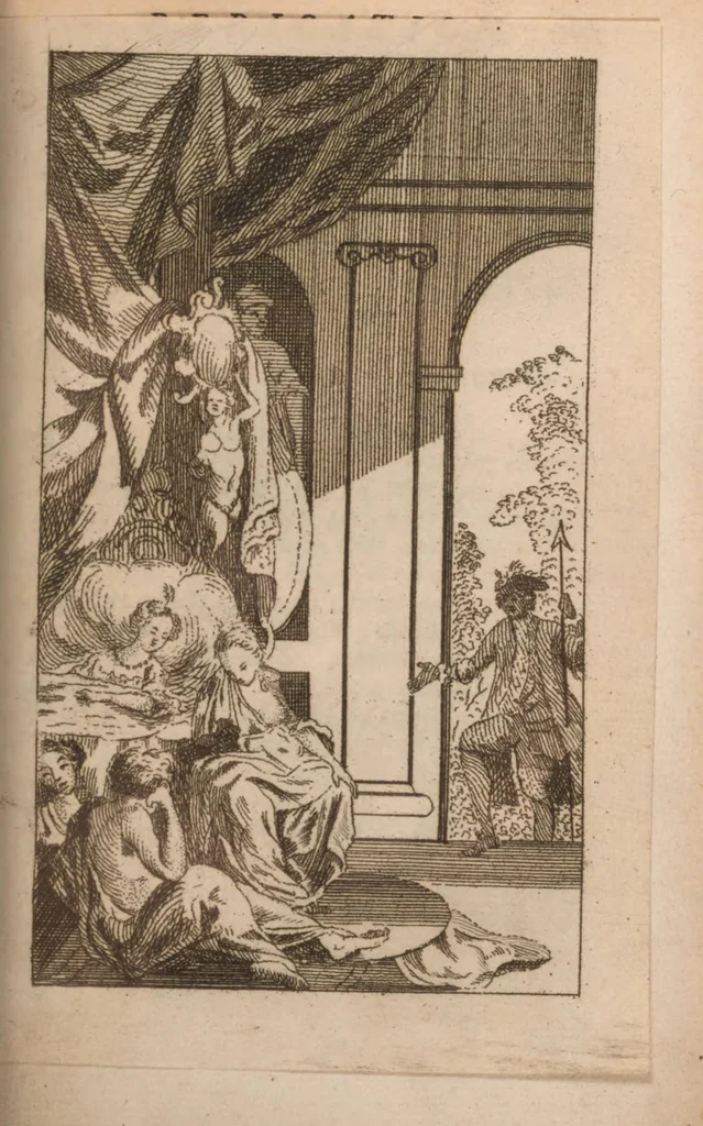 An illustration from Contes du temps passé de ma mere l'oye : avec des morales, 1764, leaf 177