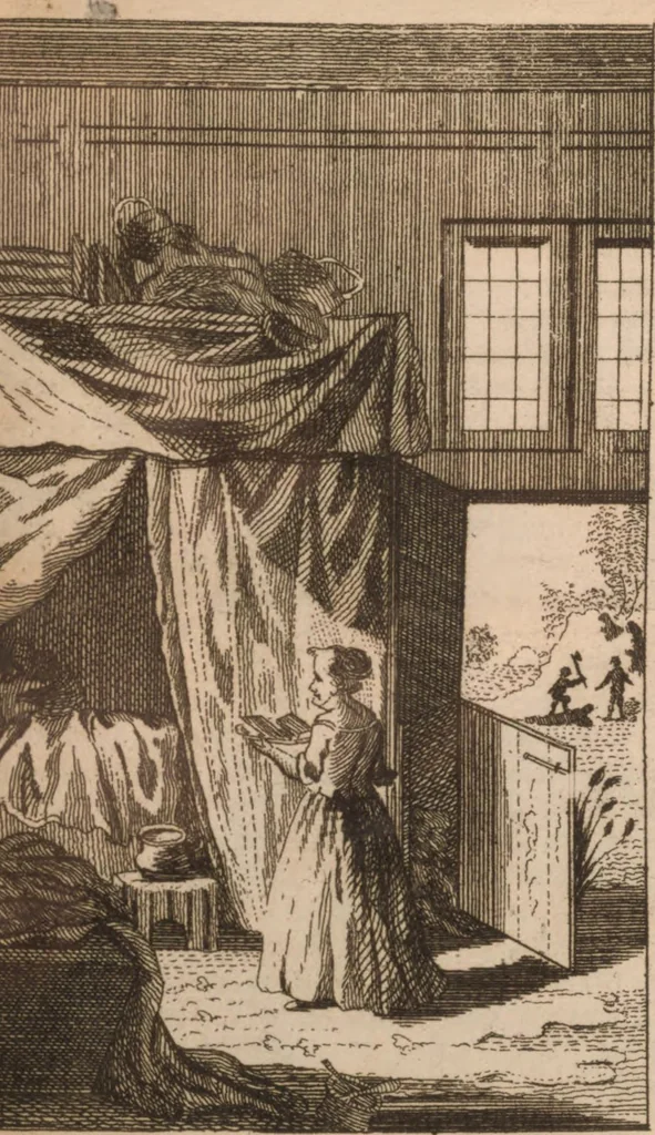 An illustration from Contes du temps passé de ma mere l'oye : avec des morales, 1764, leaf 213
