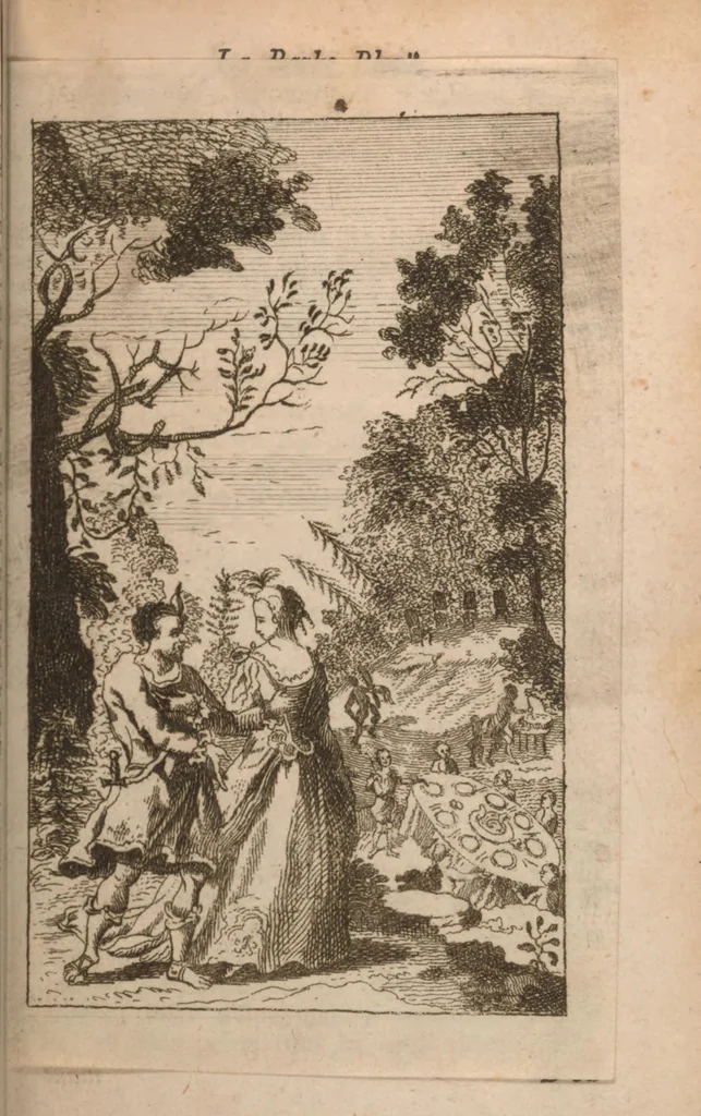 An illustration from Contes du temps passé de ma mere l'oye : avec des morales, 1764, leaf 37