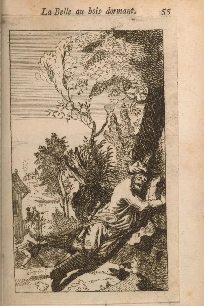 An illustration from Contes du temps passé de ma mere l'oye : avec des morales, 1764, leaf 65