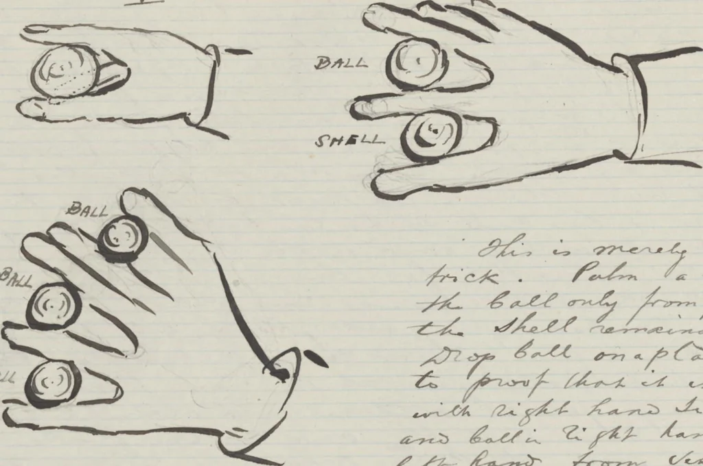 An illustration from [Manuscript scrapbook of magic tricks], [1902-1919], 1902, leaf 333