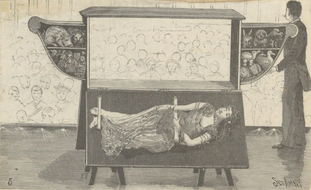 An illustration from [Manuscript scrapbook of magic tricks], [1902-1919], 1902, leaf 532