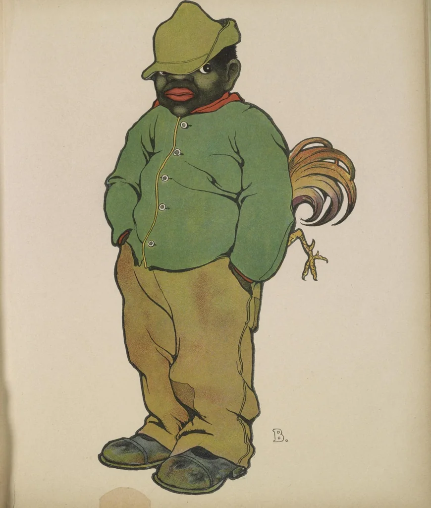 An illustration from ABC in Dixie : a plantation alphabet, 1908, leaf 39