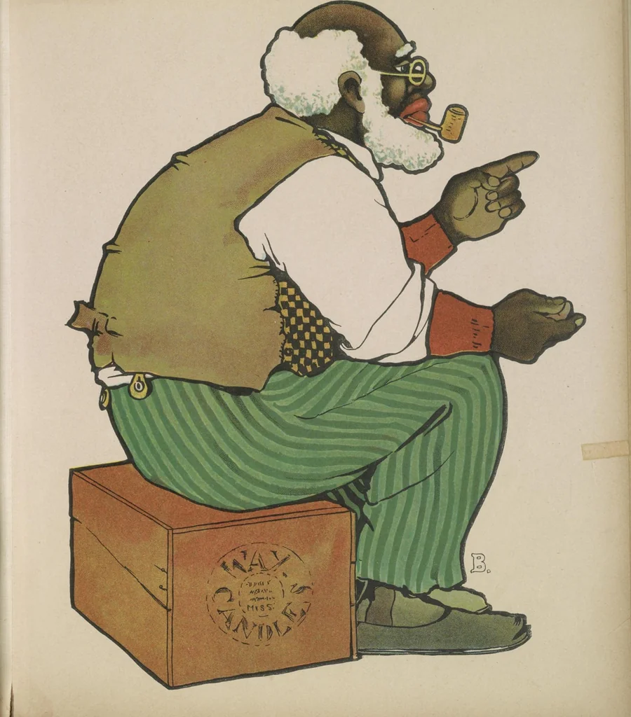 An illustration from ABC in Dixie : a plantation alphabet, 1908, leaf 43