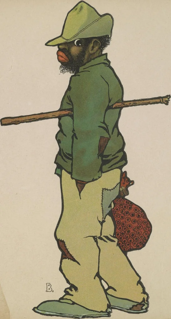 An illustration from ABC in Dixie : a plantation alphabet, 1908, leaf 51
