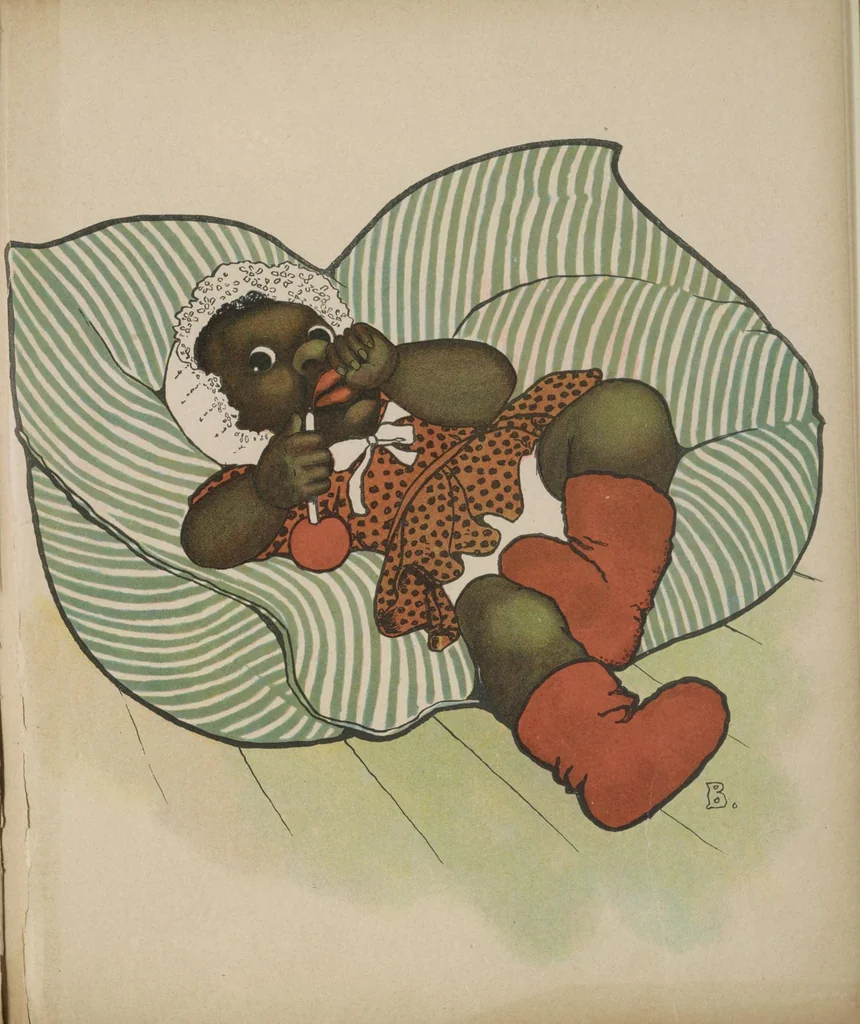 An illustration from ABC in Dixie : a plantation alphabet, 1908, leaf 53