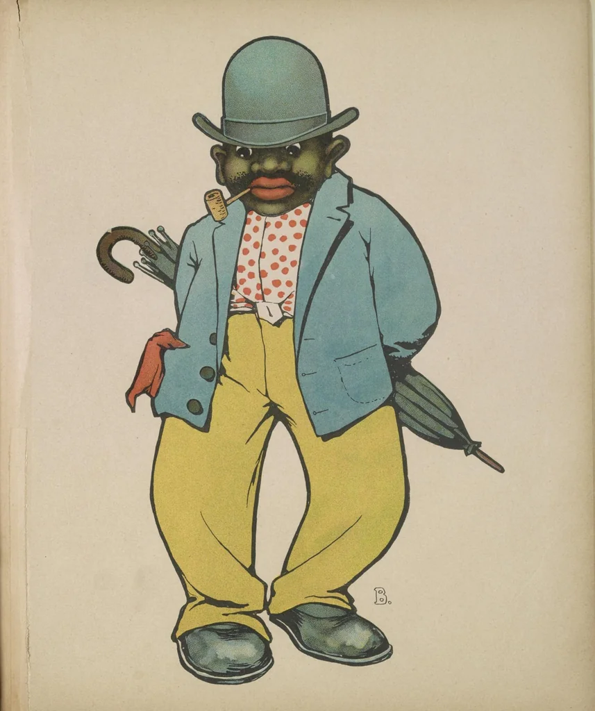 An illustration from ABC in Dixie : a plantation alphabet, 1908, leaf 55