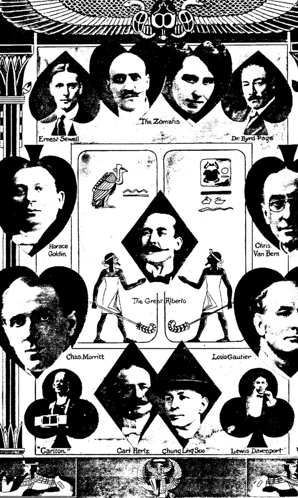 An illustration from [Magicians' Club program, April 25, 1915], 1915, leaf 7