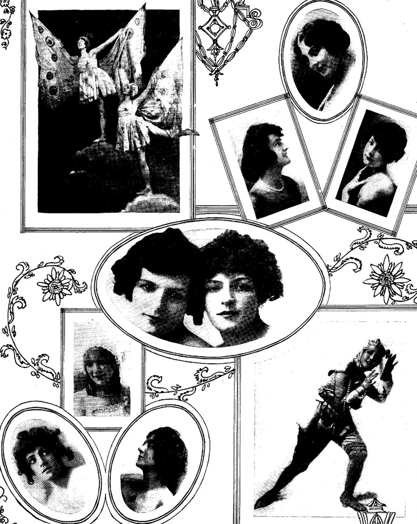 An illustration from [Hippodrome program for the season 1917-1918]., 1917, leaf 20