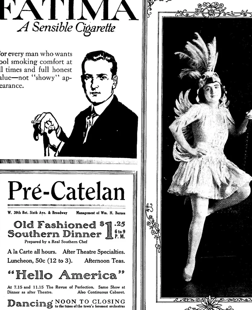 An illustration from [Hippodrome program for the season 1917-1918]., 1917, leaf 8