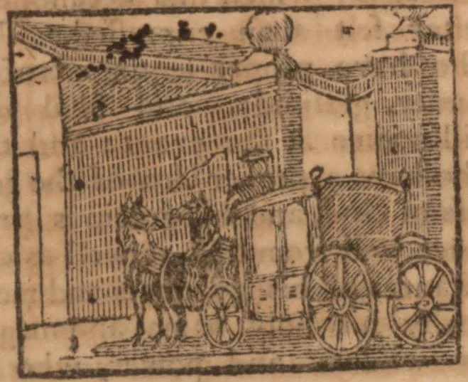 An illustration from The history of little Goody Twoshoes, otherwise called Mrs. Margery Twoshoes : with the means by which she acquired her learning and wisdom and in consequence thereof her estate ... see the original manuscript in the Vatican at Rome, and the cuts by Michael Angelo, illustrated with the comments of our great modern criticks, 1787, leaf 99