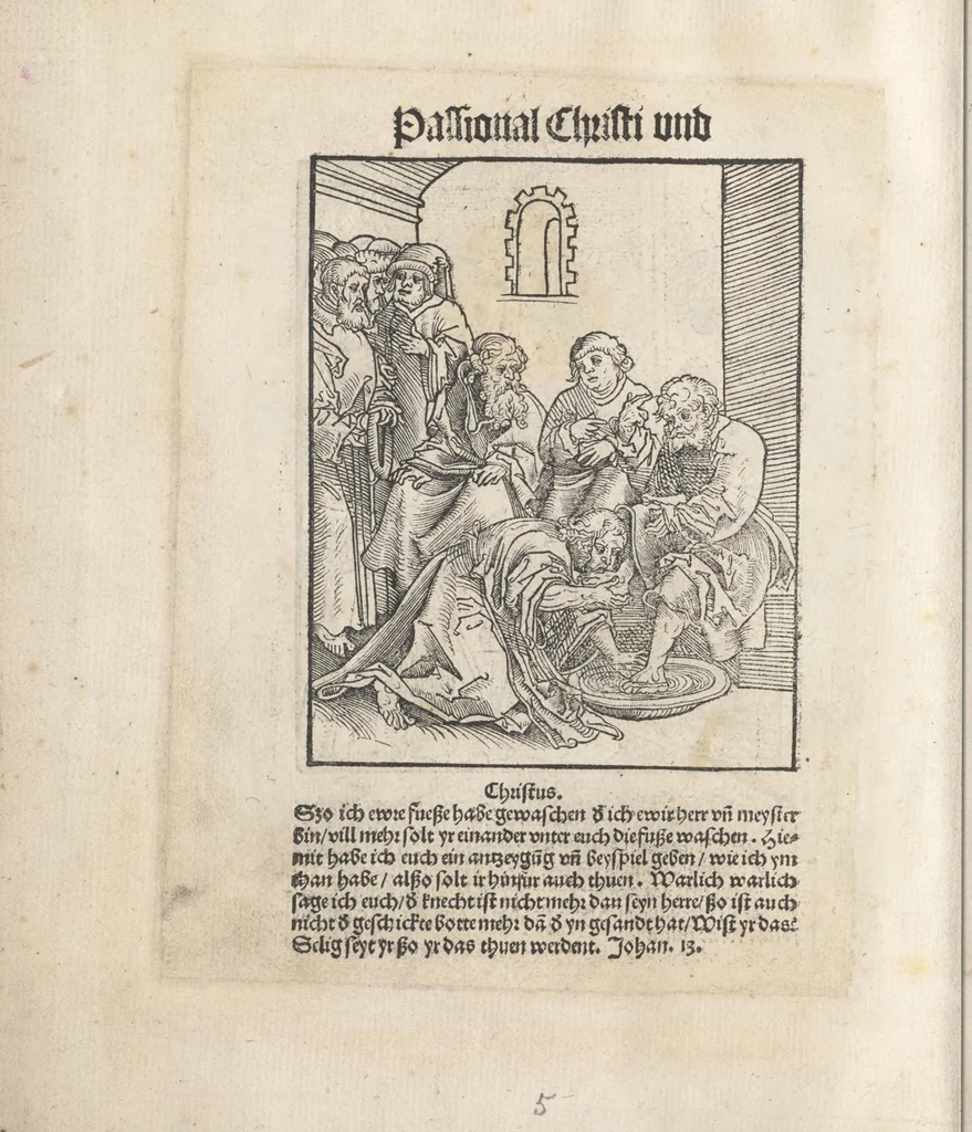 An illustration from Passional Christi und Antichristi, 1521, leaf 11