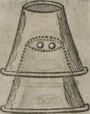 An illustration from Hocus pocus junior : the anatomie of legerdemain, or, The art of jugling set forth in his proper colours, fully, plainly, and exactly, so that an ignorant person may thereby learn the full perfection of the same, after a little practice : unto each tricke is added the figure, where it is needfull for instruction, 1635, leaf 25