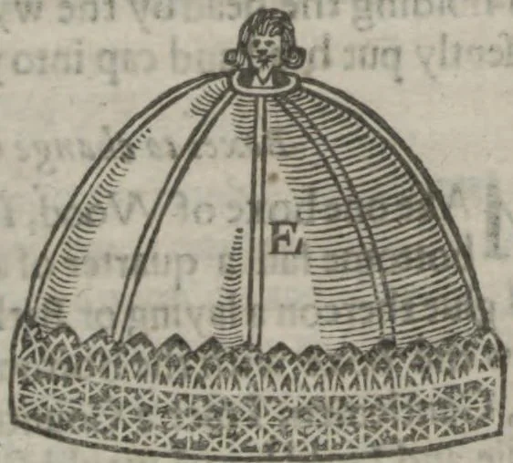 An illustration from Hocus pocus junior : the anatomie of legerdemain, or, The art of jugling set forth in his proper colours, fully, plainly, and exactly, so that an ignorant person may thereby learn the full perfection of the same, after a little practice : unto each tricke is added the figure, where it is needfull for instruction, 1635, leaf 43
