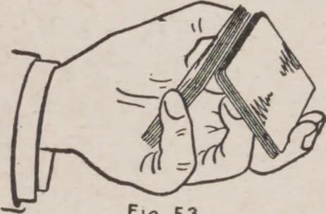 An illustration from Artifice, ruse, and subterfuge at the card table : a treatise on the science and art of manipulating cards, 1905, leaf 104