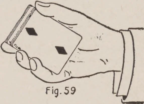 An illustration from Artifice, ruse, and subterfuge at the card table : a treatise on the science and art of manipulating cards, 1905, leaf 111