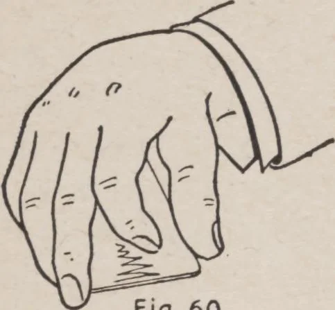 An illustration from Artifice, ruse, and subterfuge at the card table : a treatise on the science and art of manipulating cards, 1905, leaf 112
