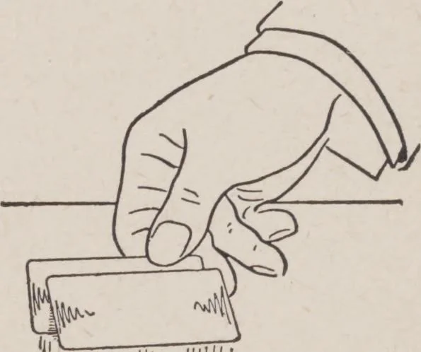 An illustration from Artifice, ruse, and subterfuge at the card table : a treatise on the science and art of manipulating cards, 1905, leaf 127