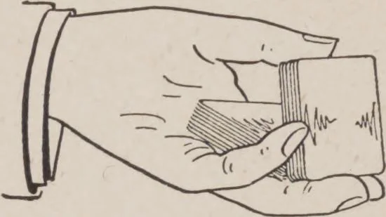 An illustration from Artifice, ruse, and subterfuge at the card table : a treatise on the science and art of manipulating cards, 1905, leaf 133