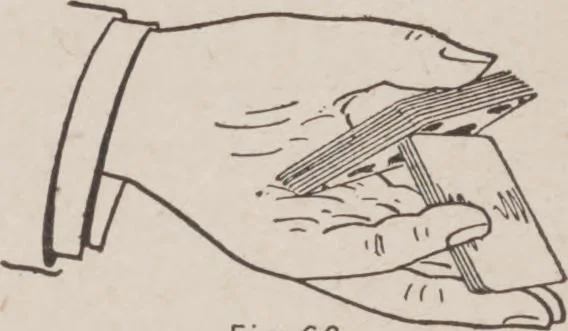 An illustration from Artifice, ruse, and subterfuge at the card table : a treatise on the science and art of manipulating cards, 1905, leaf 133