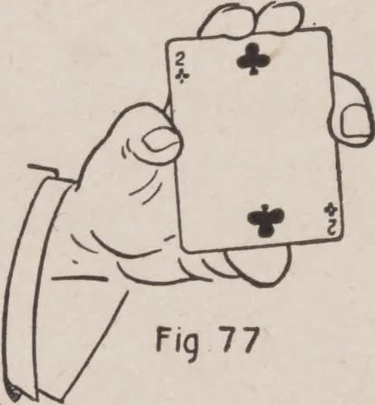 An illustration from Artifice, ruse, and subterfuge at the card table : a treatise on the science and art of manipulating cards, 1905, leaf 149