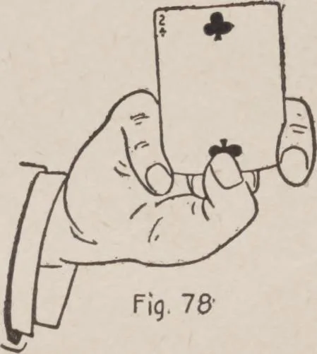 An illustration from Artifice, ruse, and subterfuge at the card table : a treatise on the science and art of manipulating cards, 1905, leaf 149