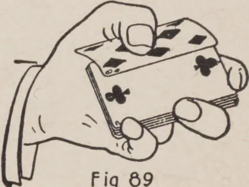 An illustration from Artifice, ruse, and subterfuge at the card table : a treatise on the science and art of manipulating cards, 1905, leaf 161