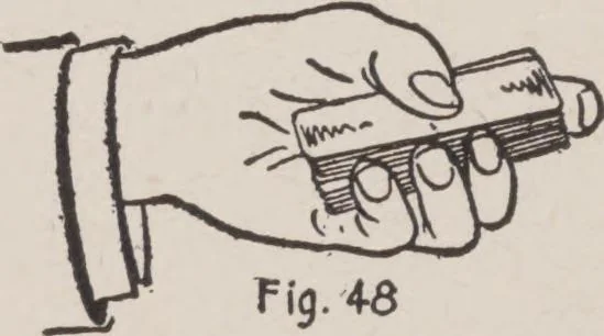 An illustration from Artifice, ruse, and subterfuge at the card table : a treatise on the science and art of manipulating cards, 1905, leaf 99