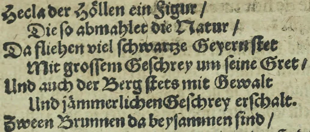 An illustration from Wolffgangi Hildebrands neu-vermehrt, vortrefflich, ausserlesen curieuses Kunst und Wunderbuch : darinnen begriffen wunderbahre Geheimnüsse und Kunststücke, wie man nemlich mit dem gantzen menschlichen Cörper zahmen und wilden Thieren, Vogeln, Fischen, Ungezieffern, allerley Gewächsen und Pflantzungen : auch sonsten fast unerhörte wunderbahrliche Sachen verrichten : auch etliche Wunder-Schrifften künstlich zu bereiten : zu löblicher und lustiger Ubung gebrauchen und die Zeit nützlich zu vertreiben, beneben Erzehlung vieler wunderlichen Dingen, so hin und wieder in der Welt gefunden werden : mit angehengter Beschreibung des Paradiess Luft-Garten und Planetenbuche, dabey eine vollkommene Beschreibung der Physiognomiae, Chiromantiae und Distillir-Kunst, 1704, leaf 236