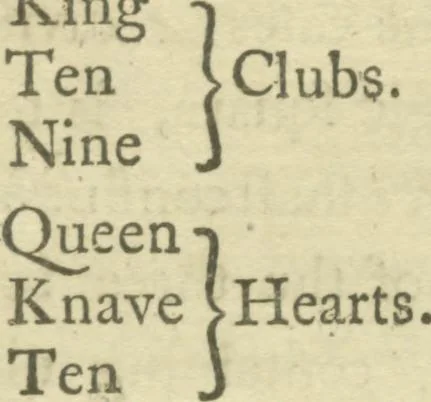 An illustration from Rational recreations, in which the principles of numbers and natural philosophy are clearly and copiously elucidated, by a series of easy, entertaining, interesting experiments. Among which are all those commonly performed with the cards, 1782, leaf 85