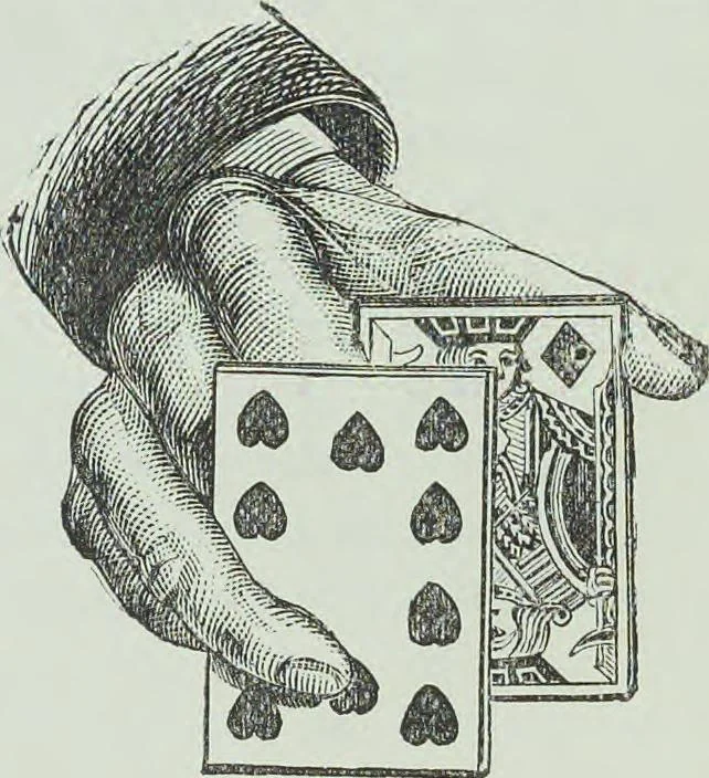 An illustration from Modern magic : a practical treatise on the art of conjuring, 1894, leaf 40