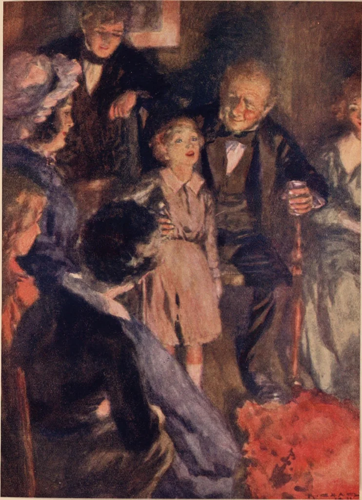 An illustration from A Christmas carol, 1911, leaf 127