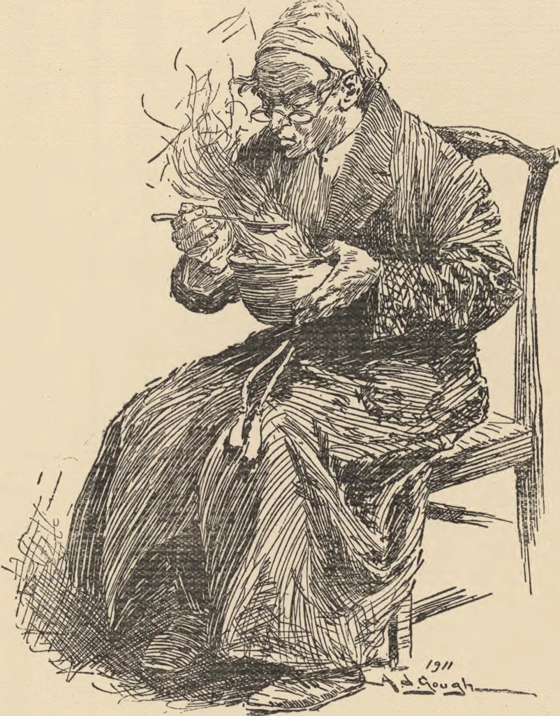 An illustration from A Christmas carol, 1911, leaf 13