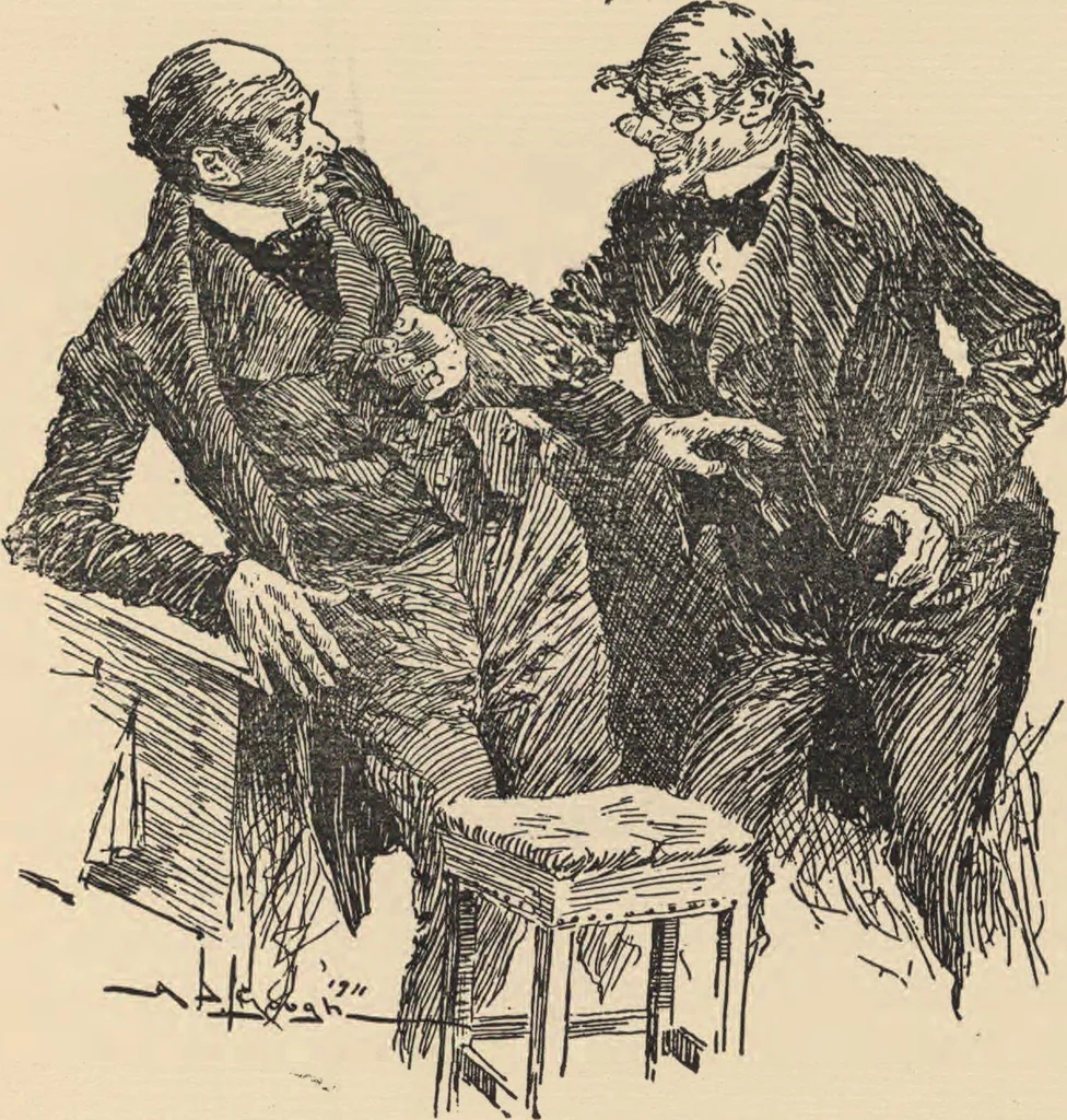 An illustration from A Christmas carol, 1911, leaf 135