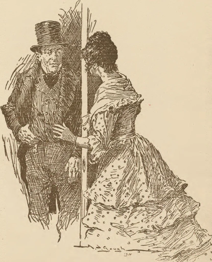 An illustration from A Christmas carol, 1911, leaf 151
