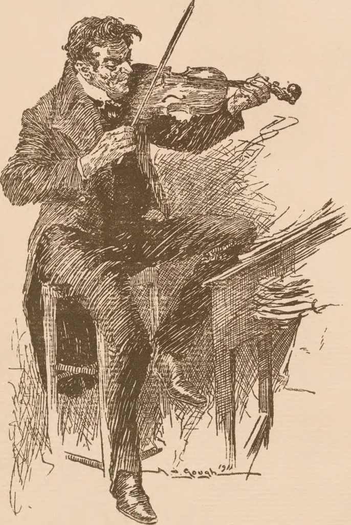 An illustration from A Christmas carol, 1911, leaf 2