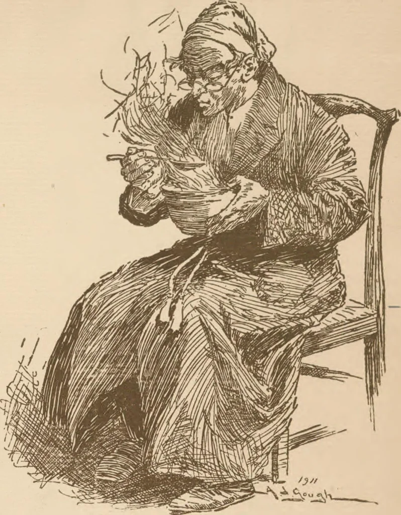 An illustration from A Christmas carol, 1911, leaf 3