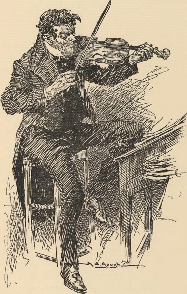 An illustration from A Christmas carol, 1911, leaf 45