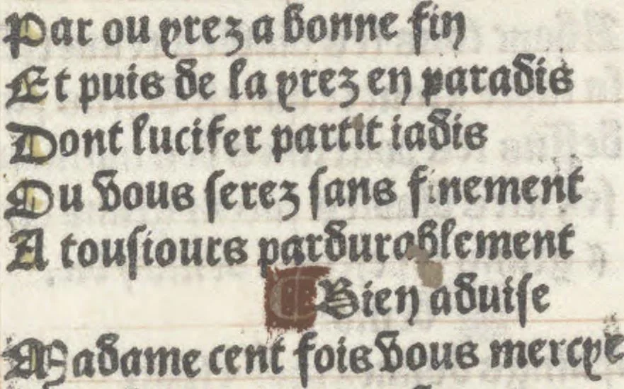 An illustration from Bien, aduise mal, aduise, 1499, leaf 113