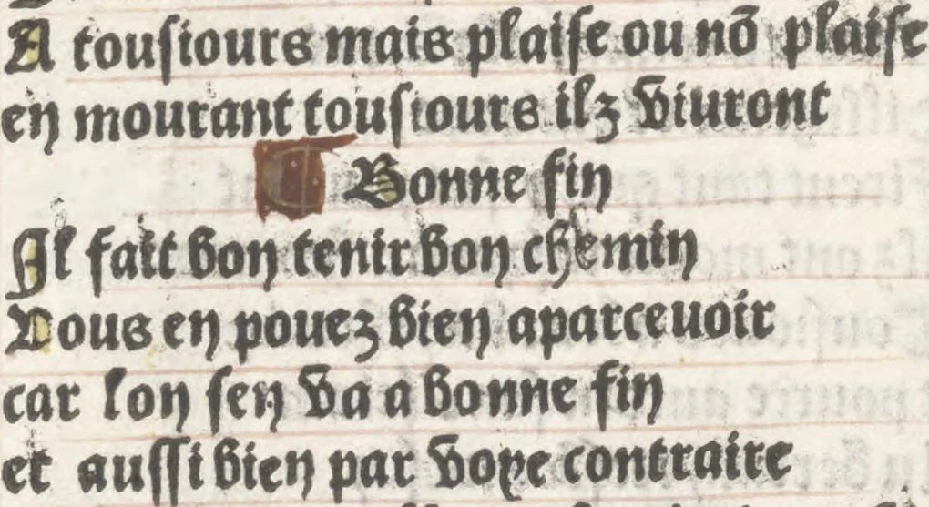 An illustration from Bien, aduise mal, aduise, 1499, leaf 119