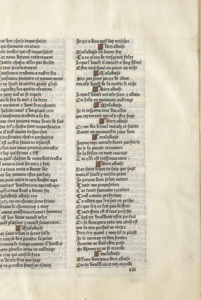 An illustration from Bien, aduise mal, aduise, 1499, leaf 14