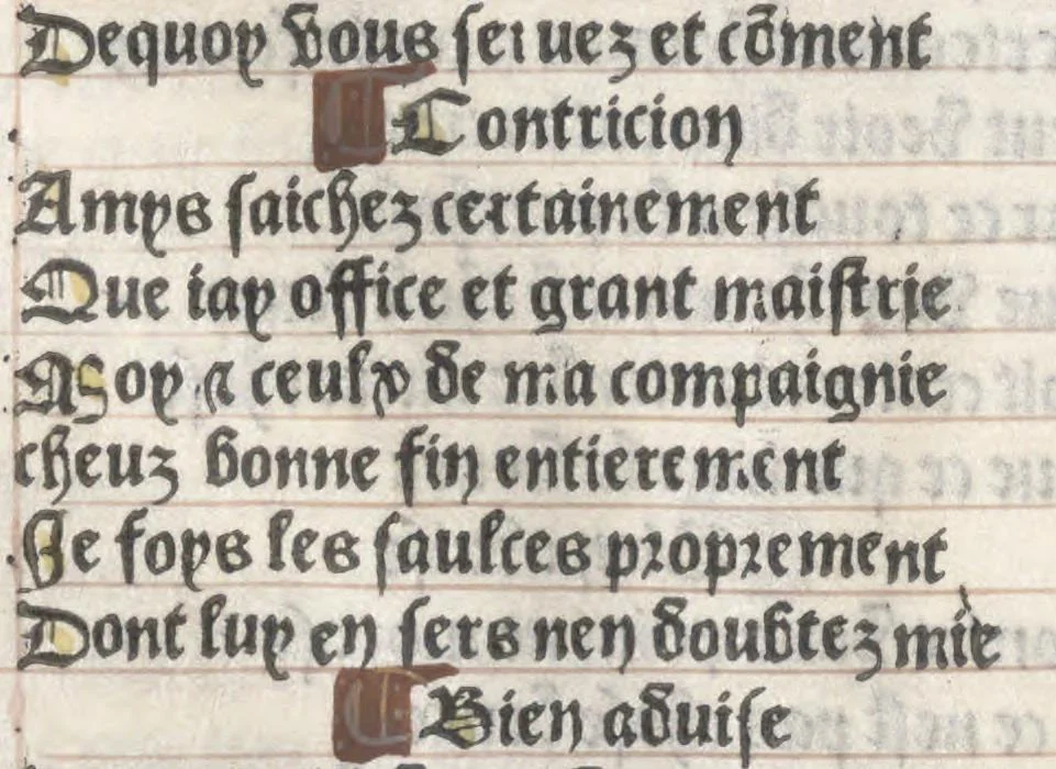 An illustration from Bien, aduise mal, aduise, 1499, leaf 21