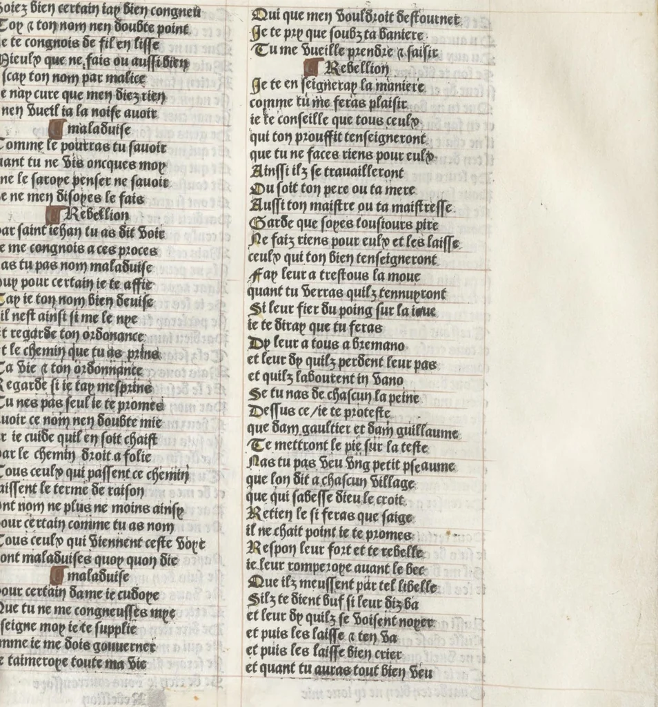 An illustration from Bien, aduise mal, aduise, 1499, leaf 36