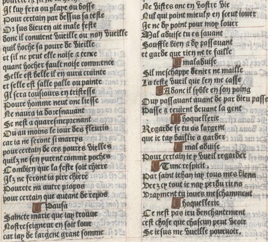An illustration from Bien, aduise mal, aduise, 1499, leaf 41