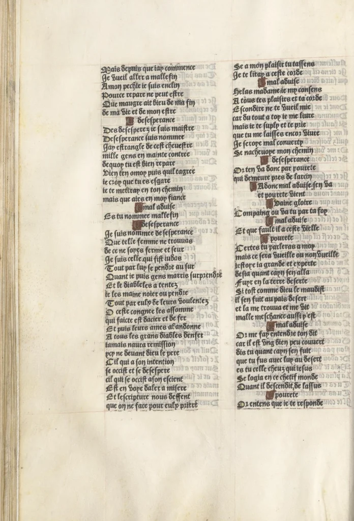 An illustration from Bien, aduise mal, aduise, 1499, leaf 69