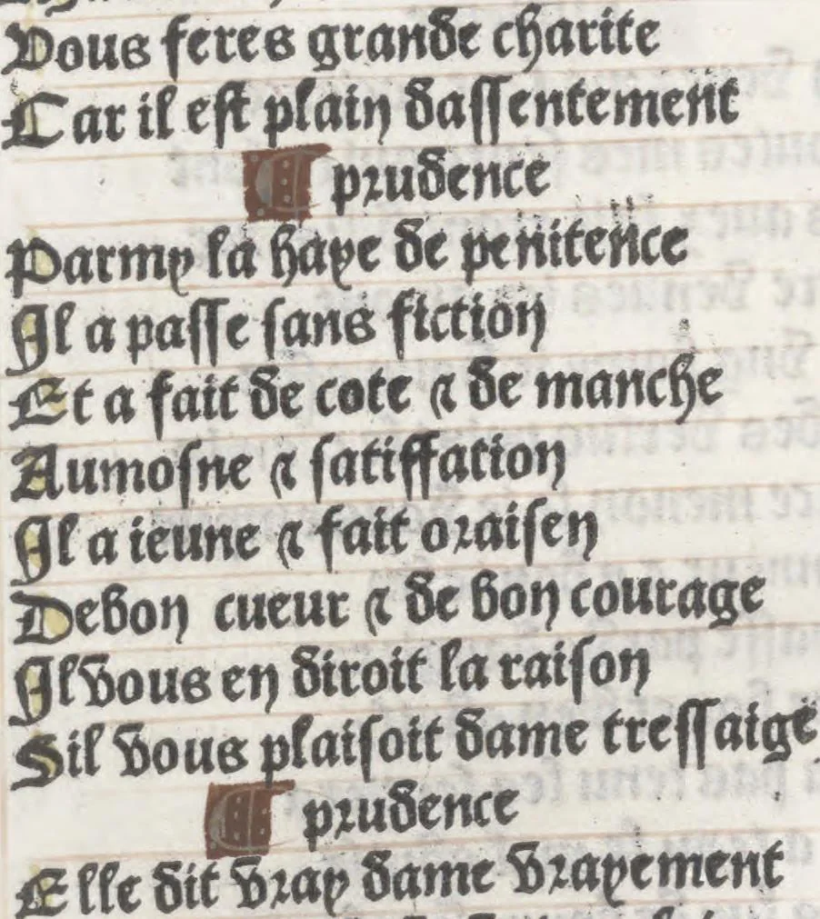 An illustration from Bien, aduise mal, aduise, 1499, leaf 85