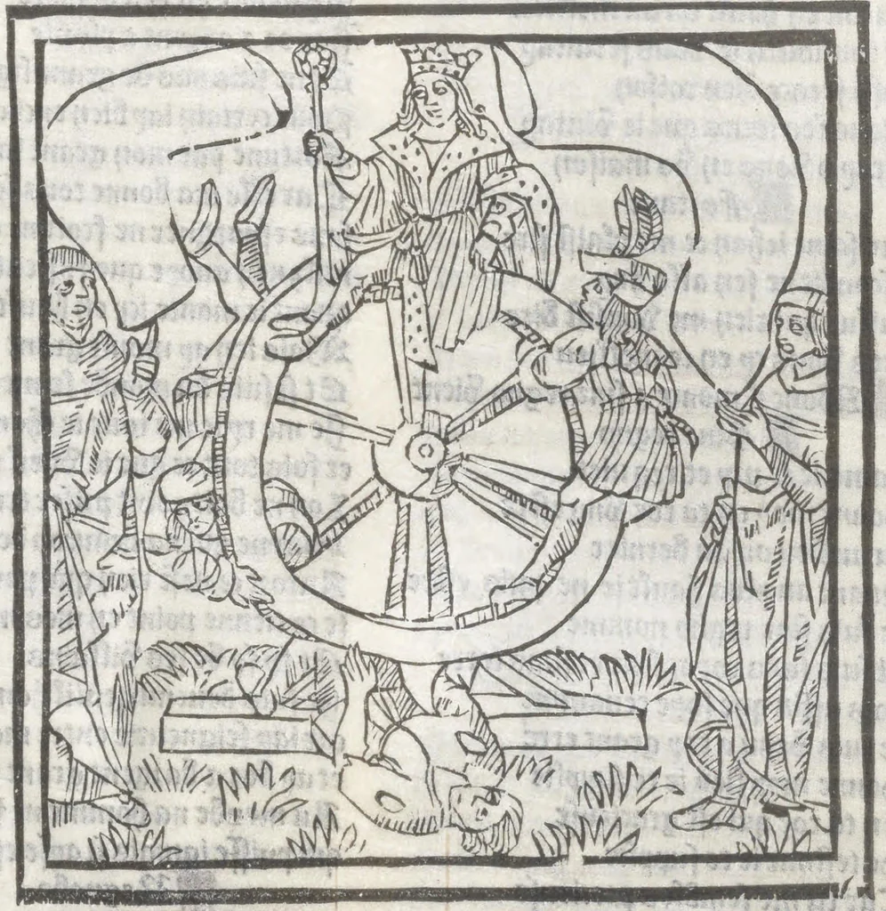 An illustration from Bien, aduise mal, aduise, 1499, leaf 90