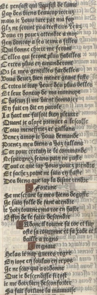 An illustration from Bien, aduise mal, aduise, 1499, leaf 95