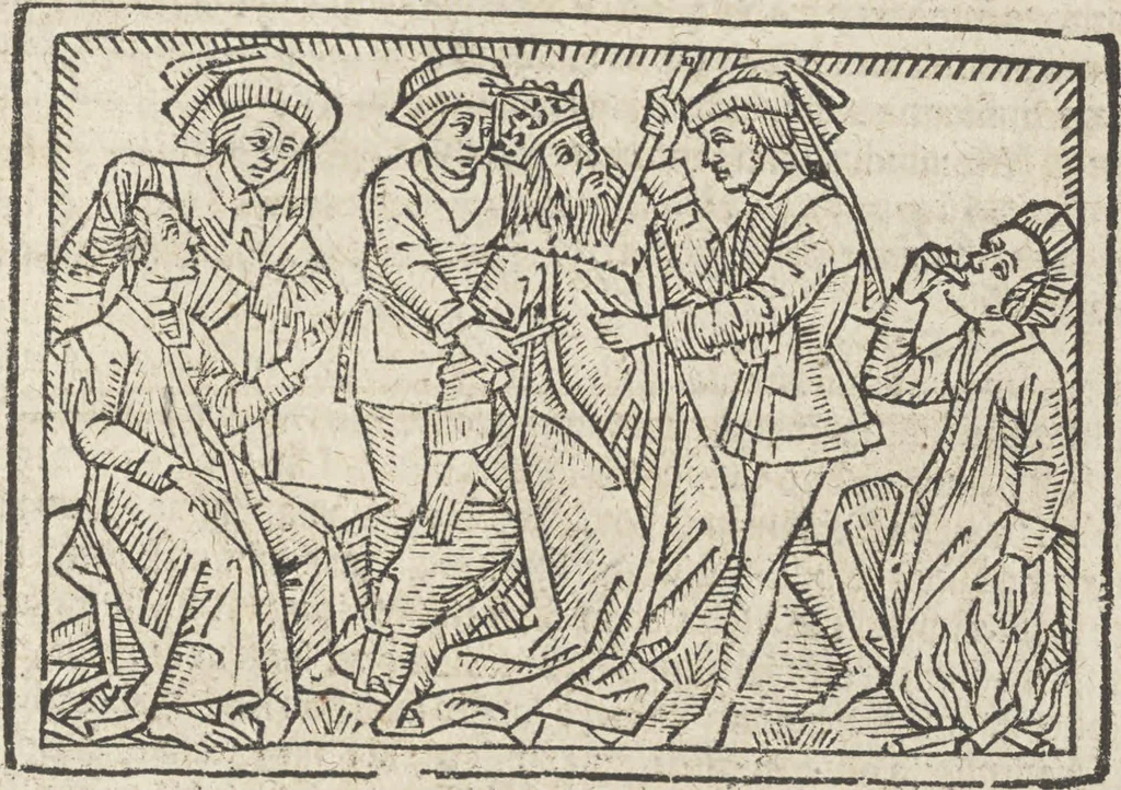 An illustration from De claris mulieribus, 1487, leaf 106